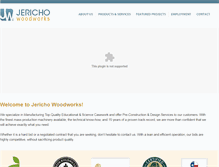 Tablet Screenshot of jericho-woodworks.com